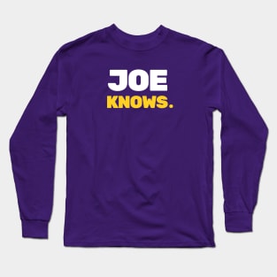 Joe Burrow 'Joe Knows.' LSU Tee Long Sleeve T-Shirt